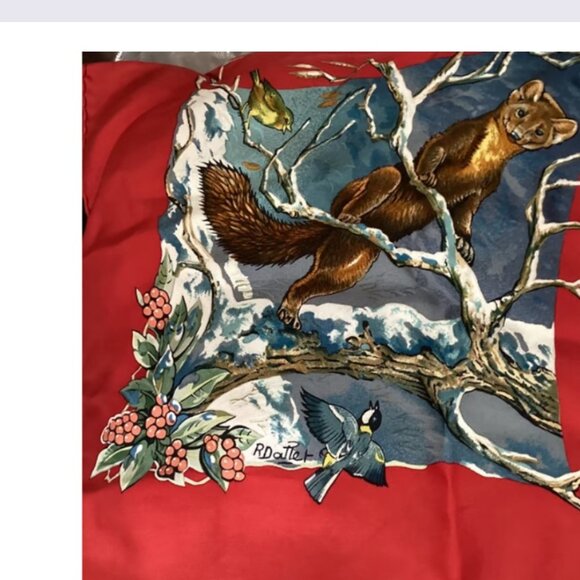 Hermes Les Quatre Saisons collectible colorful large silk scarf - Picture 3 of 9